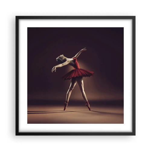 Poszter fehér keretben - Egy prima balerina - 50x50 cm