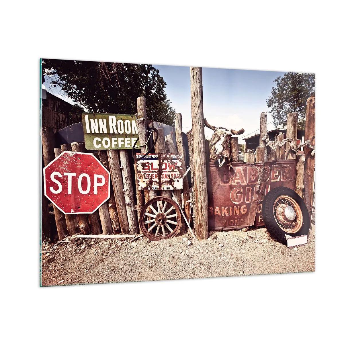 Üveg kép - És megállt az idő - 100x70 cm