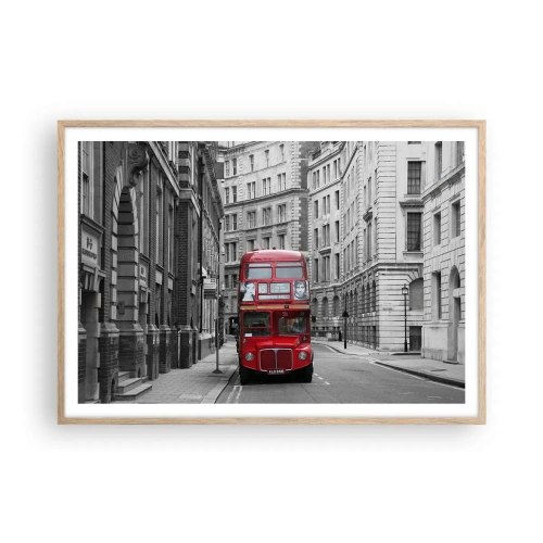 Poszter világos tölgy keretben - A mindennapi életnek nem kell szürkének lennie - 100x70 cm