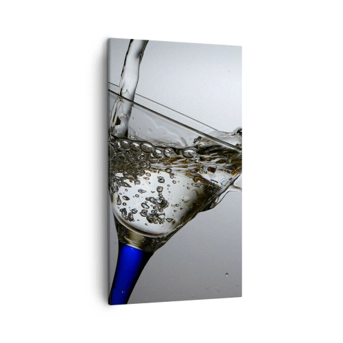Vászonkép - Kristályvíz kristályüvegben - 45x80 cm