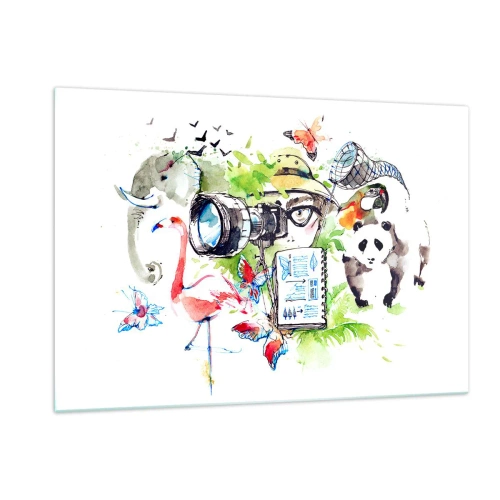 Üveg kép - Az utazó lencséjében - 120x80 cm