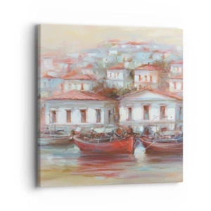 Vászonkép - Boldog kisváros - 40x40 cm