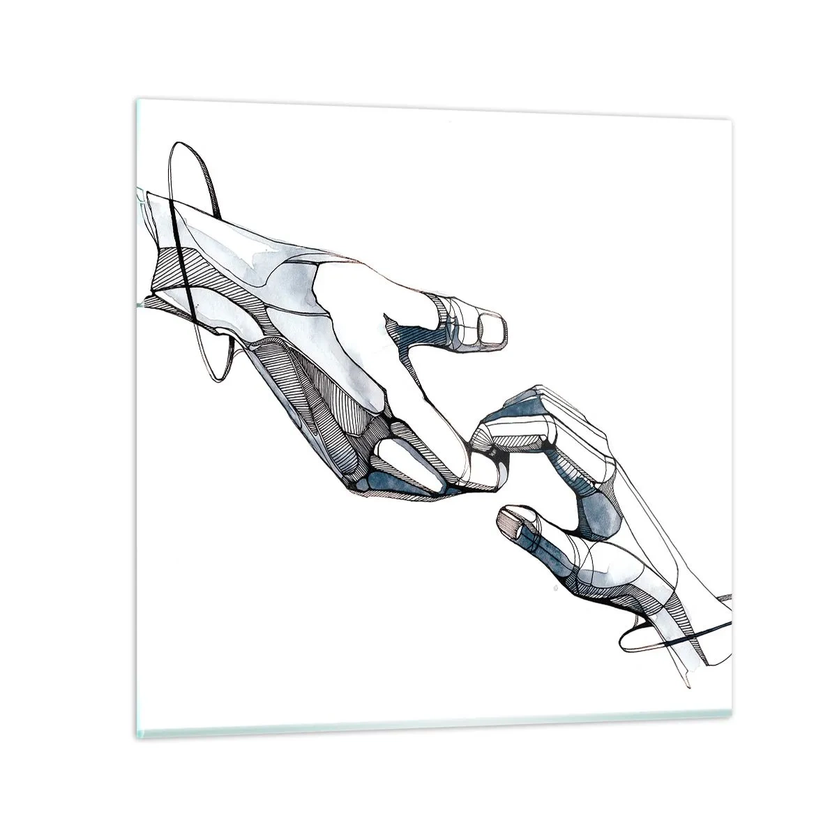 Üveg kép - Szép gesztus - 70x70 cm