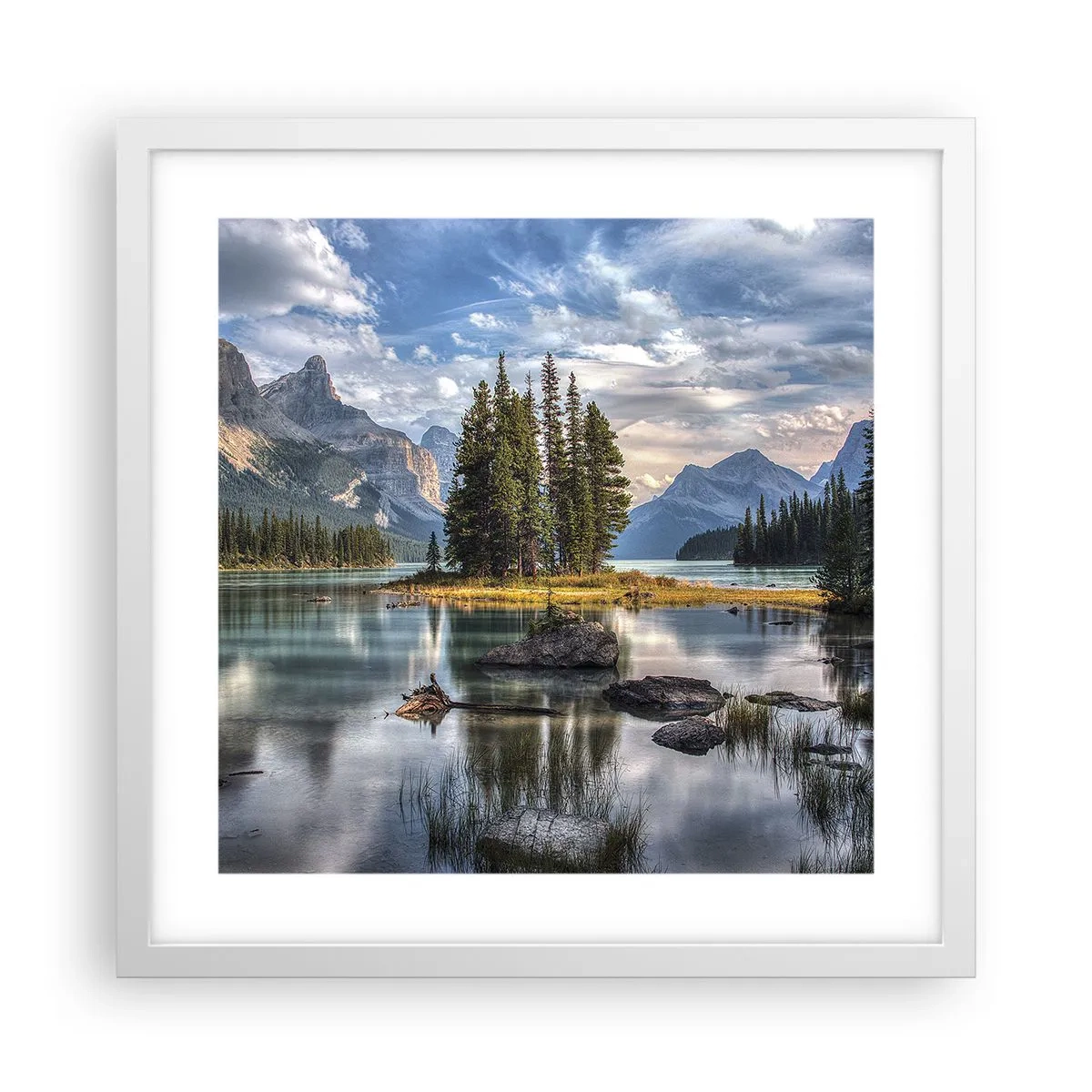 Poszter fekete keretben - A nagy és tiszta víz mellett... - 40x40 cm