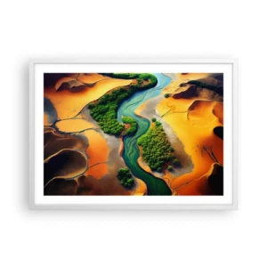 Poszter fekete keretben - Életetadó folyó - 70x50 cm