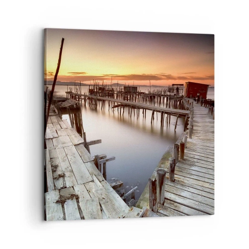 Vászonkép - Hiteles, nem turistabábu - 60x60 cm