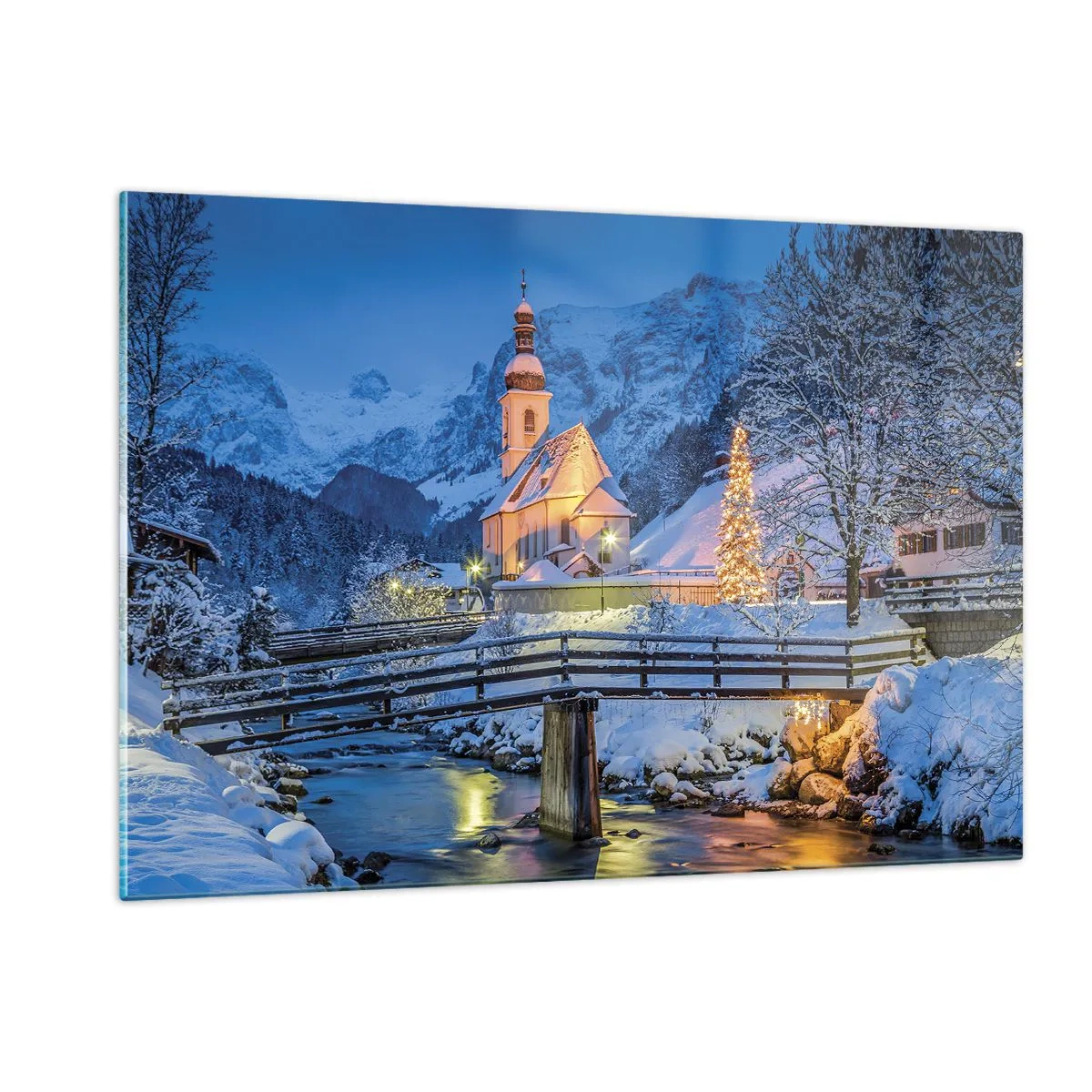 Üveg kép - Karácsonyi hangulat - 120x80 cm
