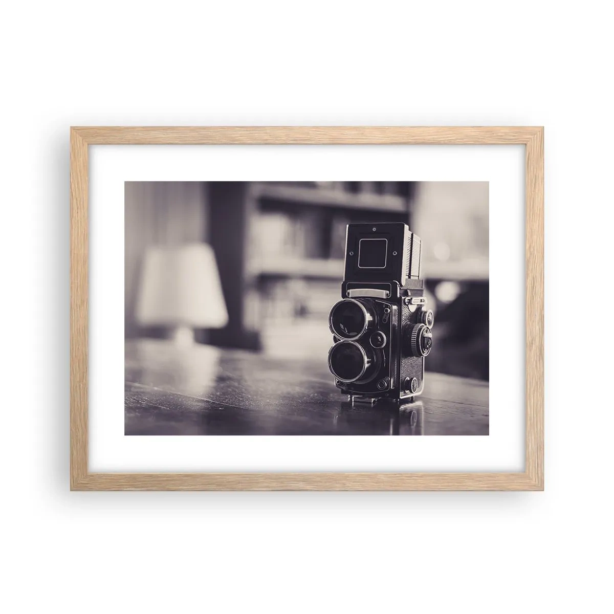 Poszter világos tölgy keretben - Egy régi fénykép varázsa - 40x30 cm