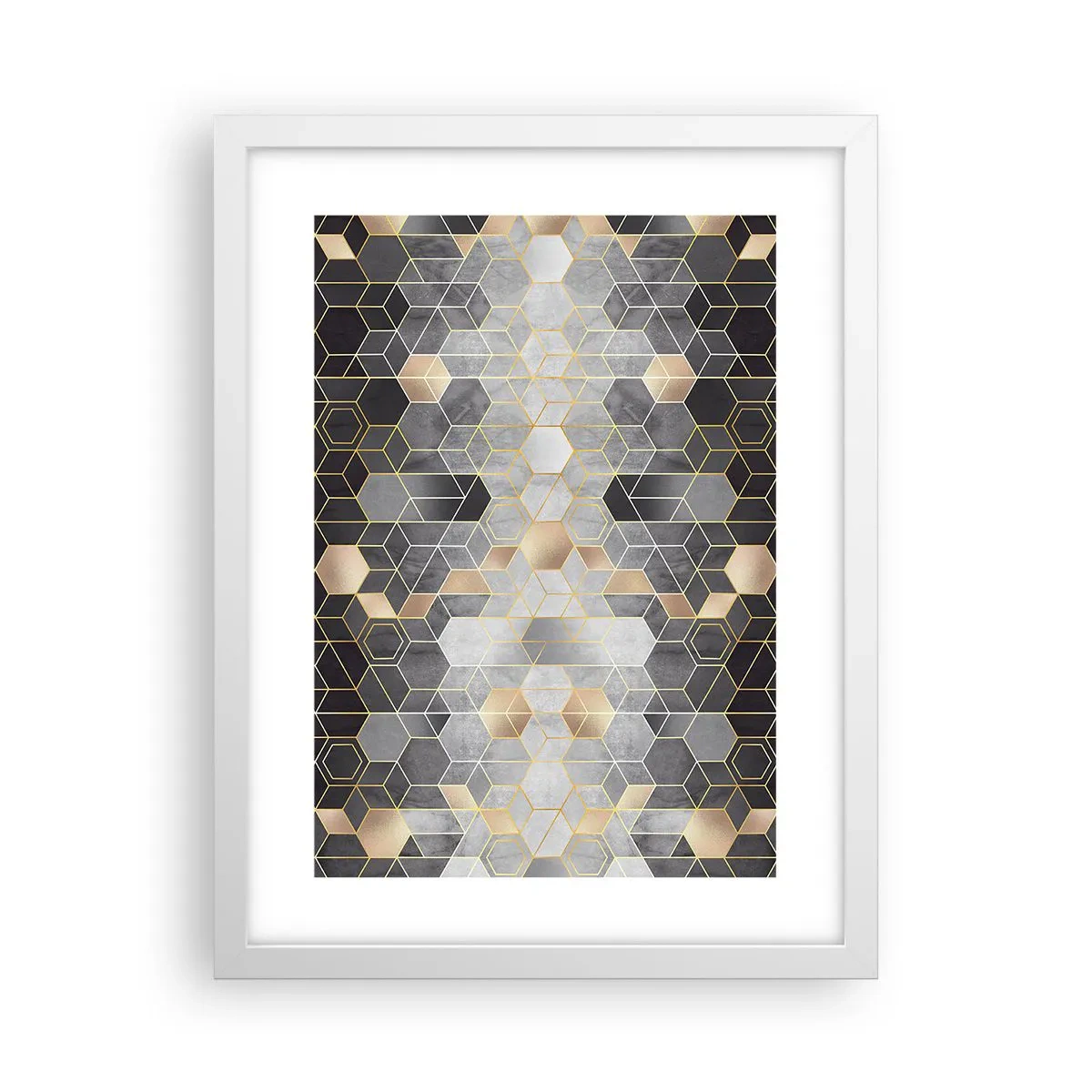 Poszter fekete keretben - Gyémánt kompozíció - 30x40 cm