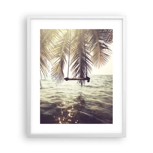 Poszter fekete keretben - Tetszés szerint hintázhat a felhők között - 40x50 cm