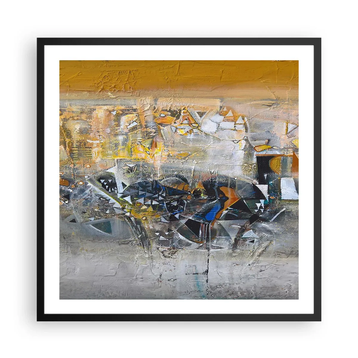 Poszter fehér keretben - Minden rendben lesz - 60x60 cm