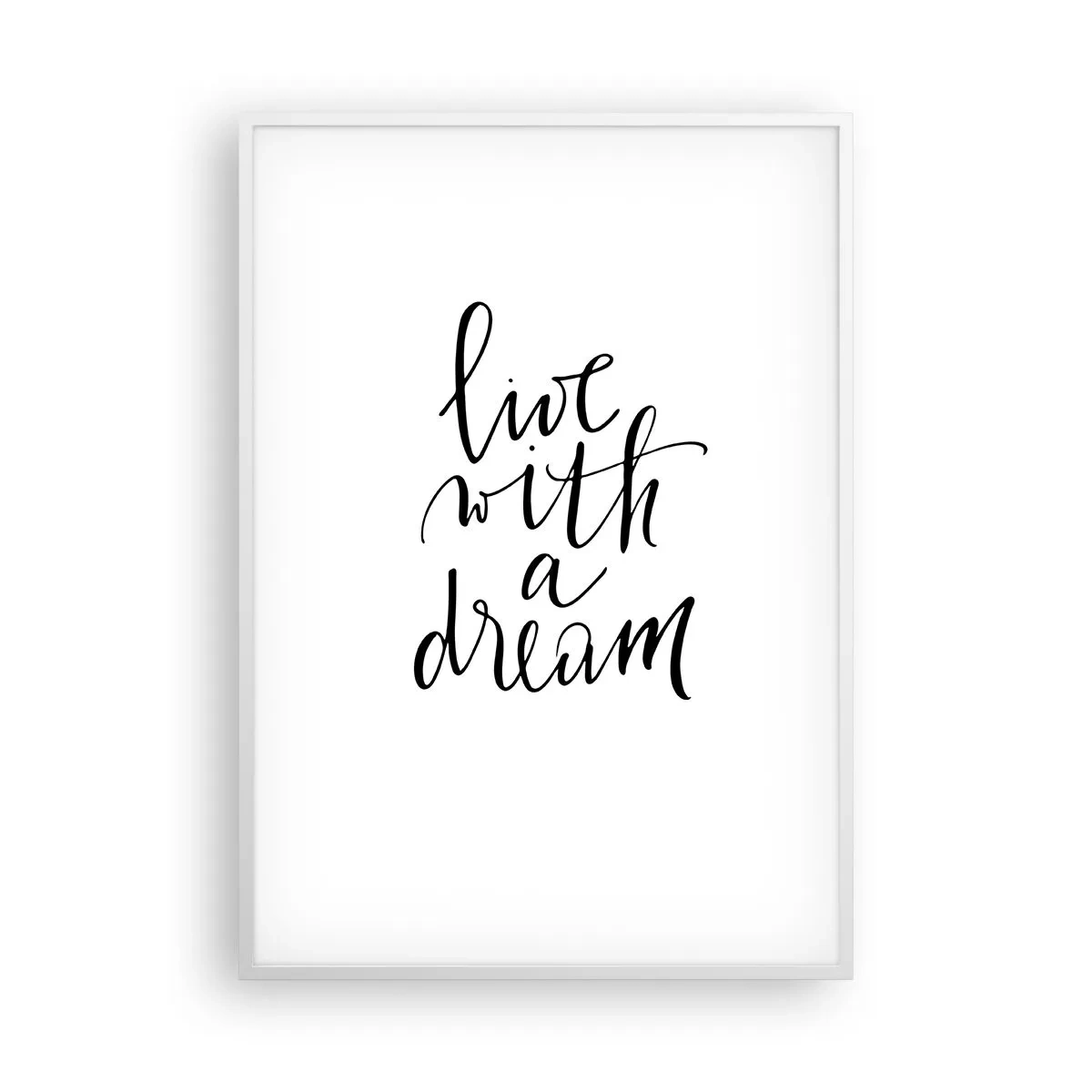 Poszter fekete keretben - Természetesen - 70x100 cm