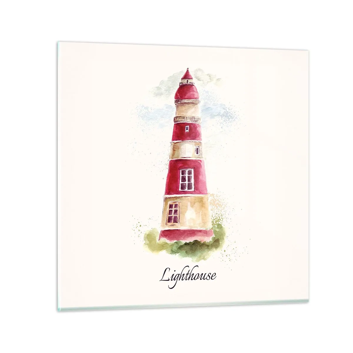 Üveg kép - Körbe mindíg időjárás - 50x50 cm