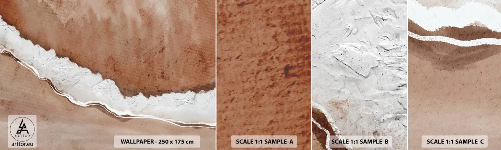 Fotótapéta Minta Standard Eco - A föld színeiben - Él, Homok, Strand - 100x30 cm