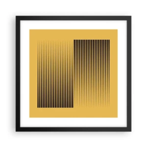 Poszter fehér keretben - Az ellentétek négyzete - 40x40 cm