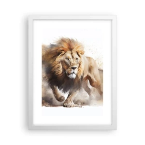 Poszter fekete keretben - A király elindult - 30x40 cm