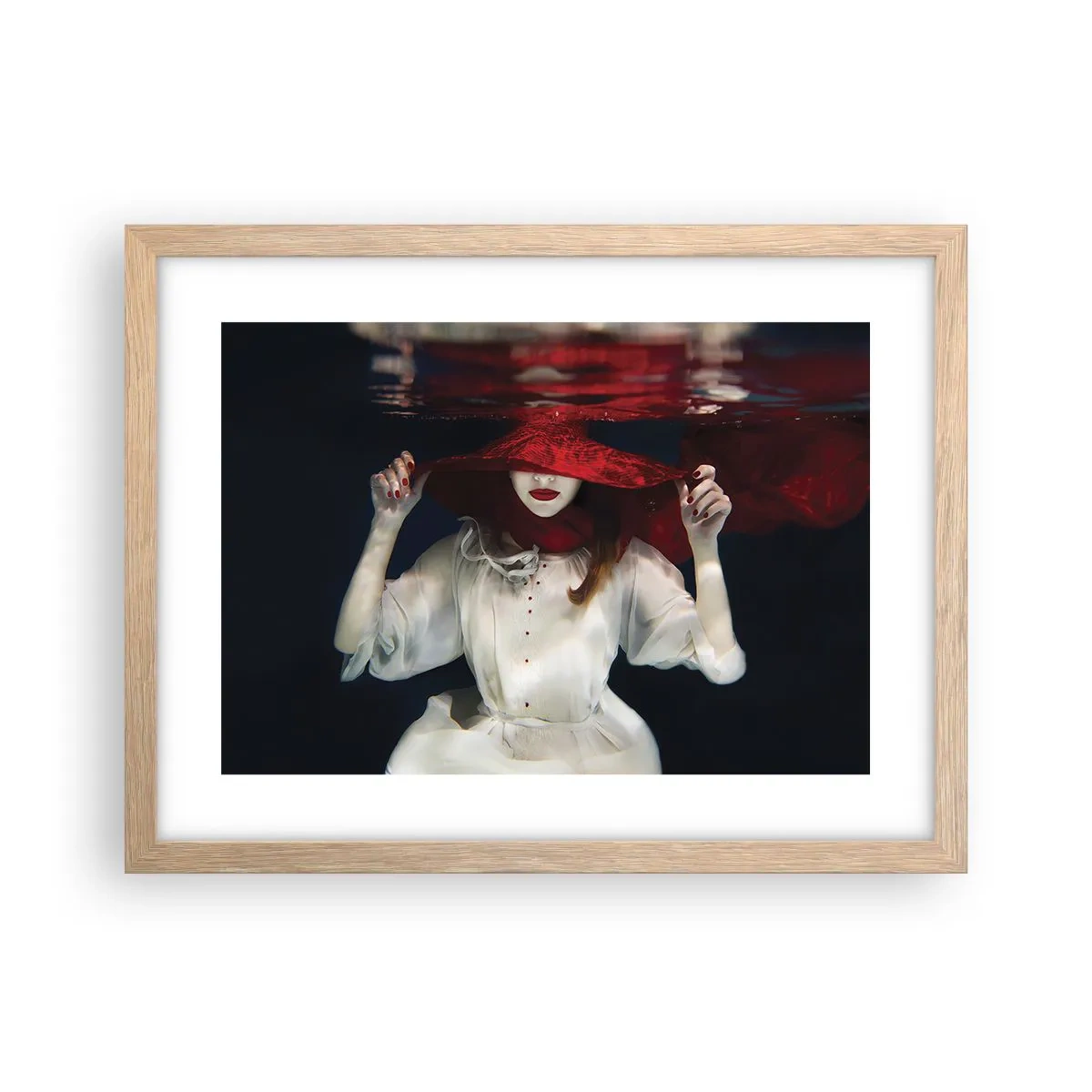 Poszter világos tölgy keretben - Furi(fele)ség - 40x30 cm