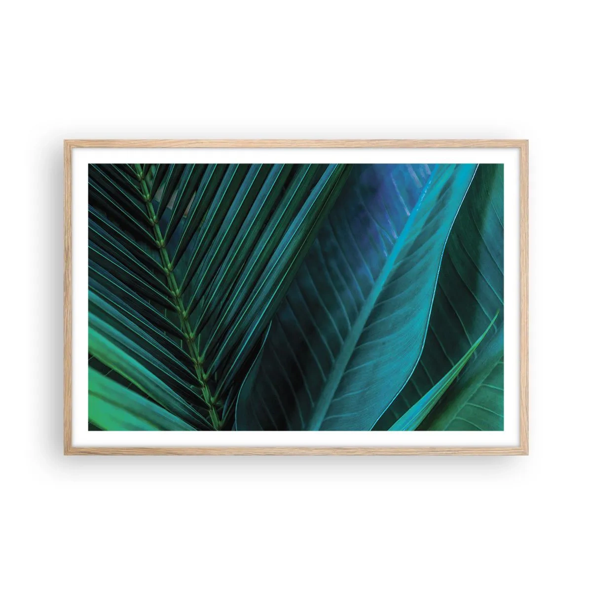 Poszter világos tölgy keretben - A zöld anatómiája - 91x61 cm