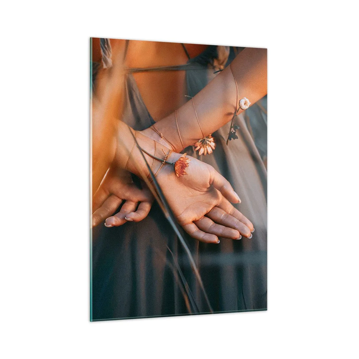 Üveg kép - Kapcsolatban a természettel - 50x70 cm