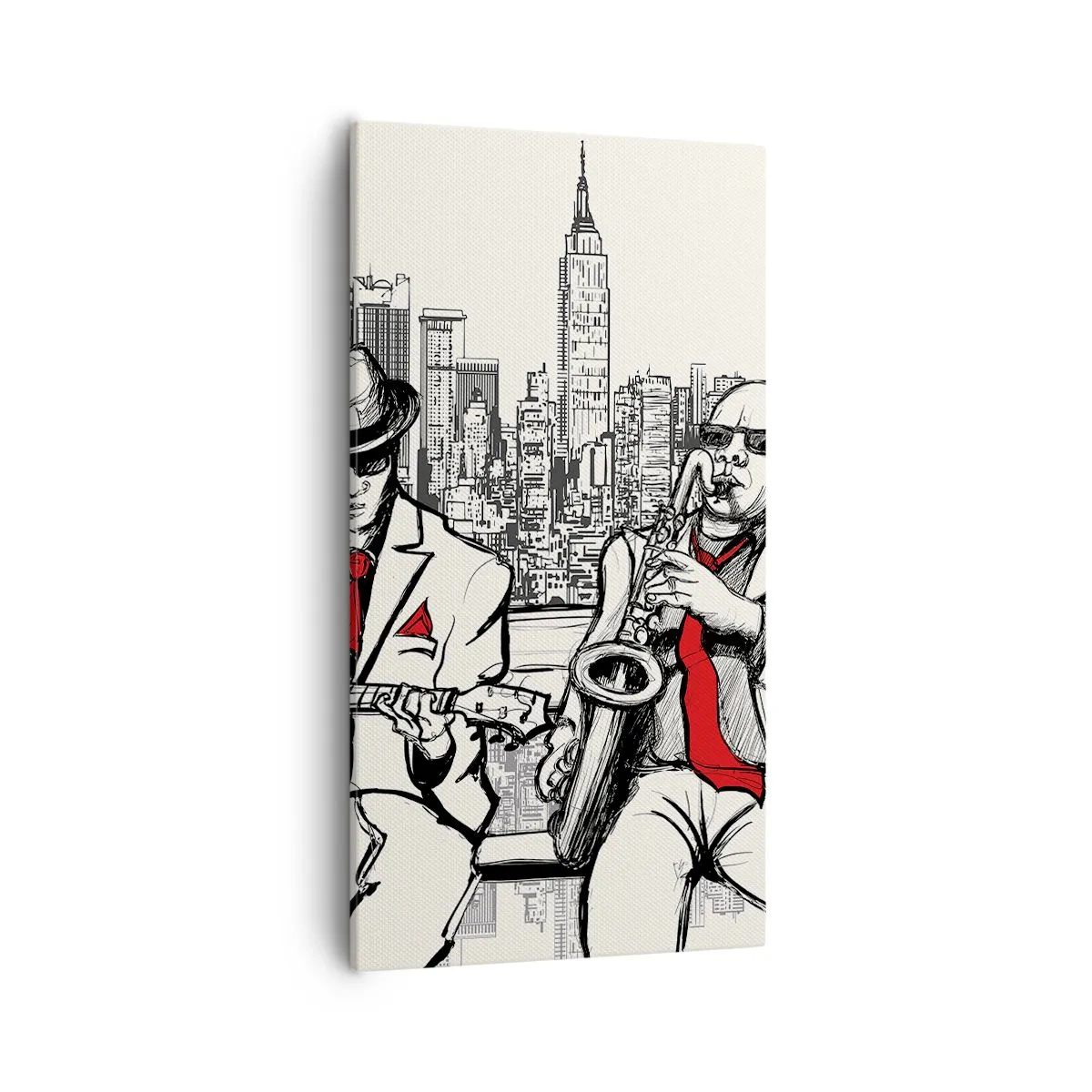 Vászonkép - New York-i improvizáció - 55x100 cm