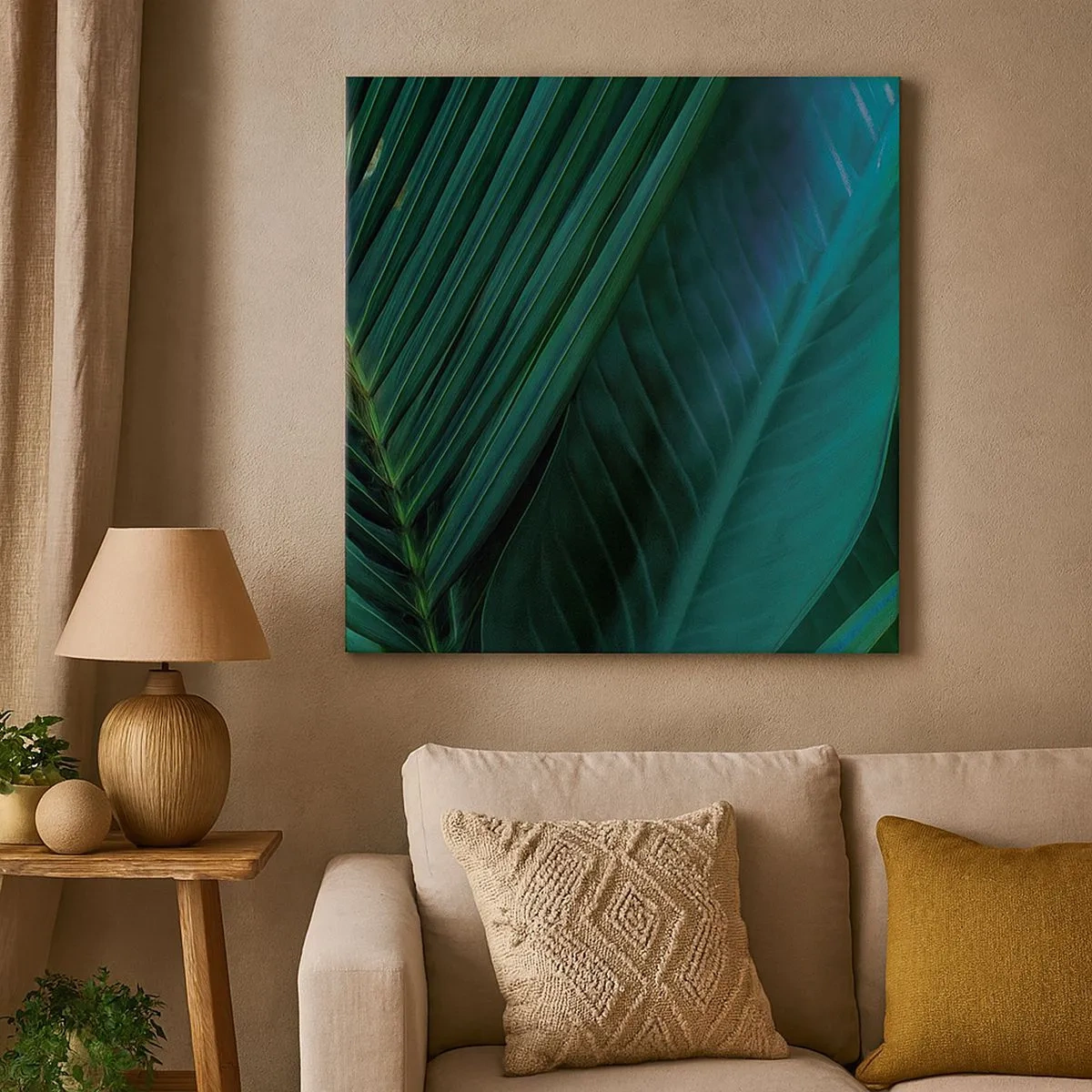 Vászonkép - A zöld anatómiája - 30x30 cm