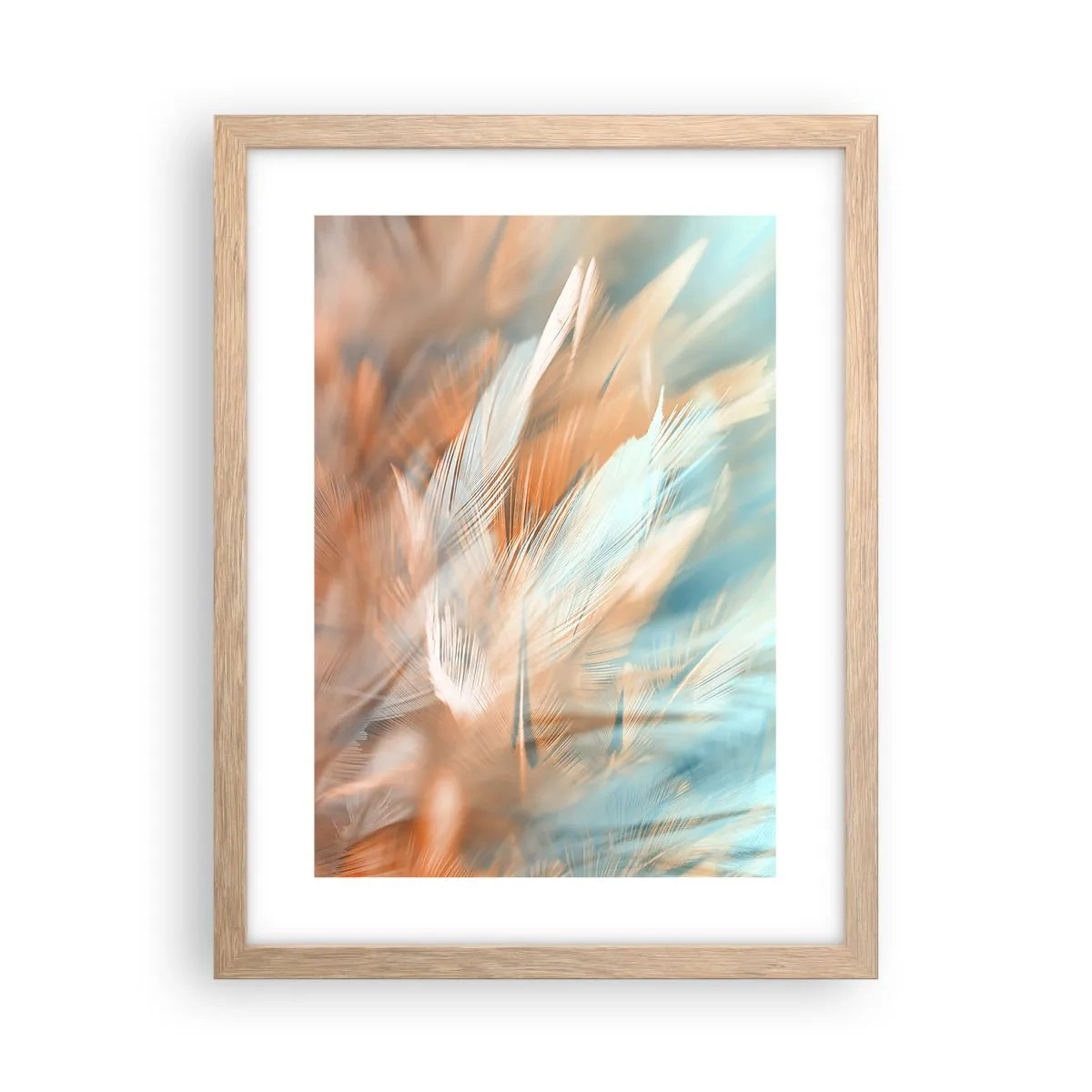 Poszter világos tölgy keretben - A szelídség földjén - 30x40 cm