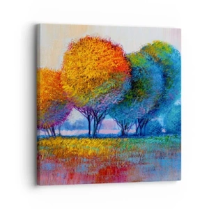Vászonkép - Ragyogó színek csomója - 30x30 cm
