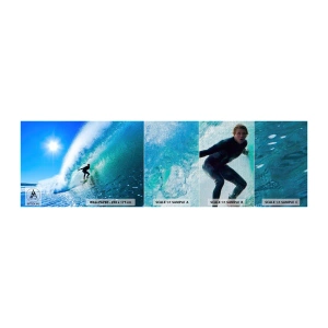 Fotótapéta Minta Premium Canvas - A nagy kéken keresztül - Sport, Szörfös, Tenger - 100x30 cm