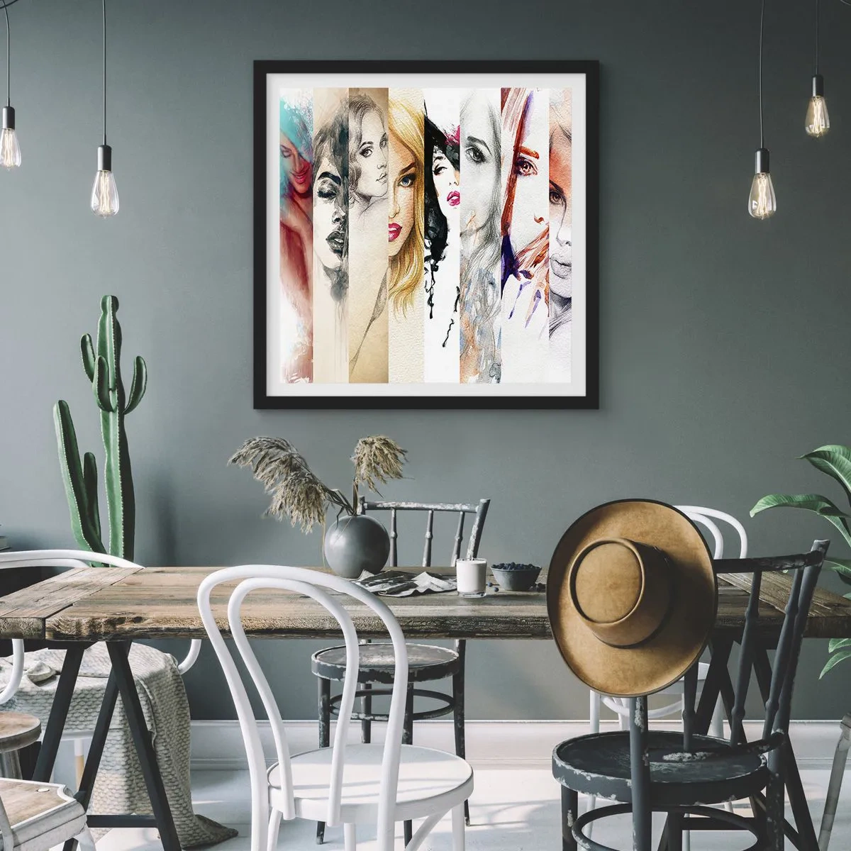 Poszter fehér keretben - És ez mindig TE  - 60x60 cm