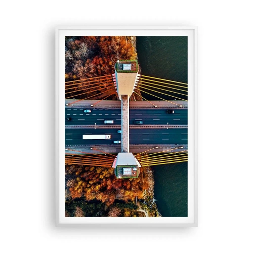 Poszter fekete keretben - TÚL a vizeken, túl az erdőkön - 70x100 cm