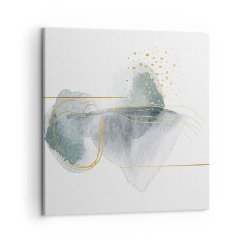 Vászonkép - A szürkeség és az arany kapcsolatáról - 60x60 cm