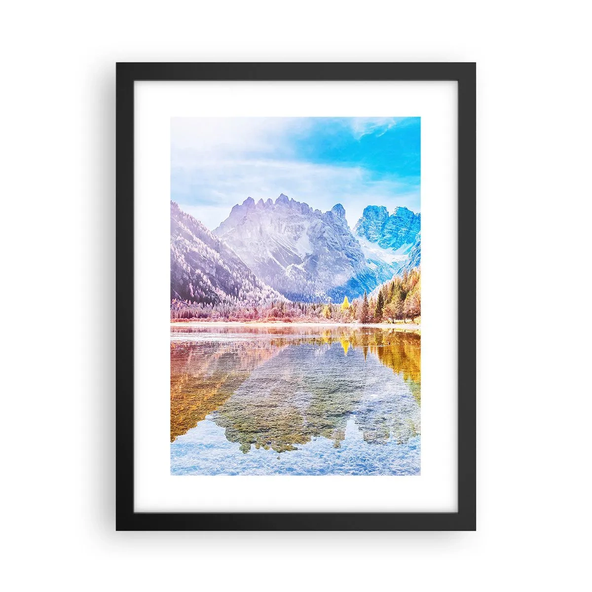 Poszter fehér keretben - És már ősz van a hegyekben - 30x40 cm