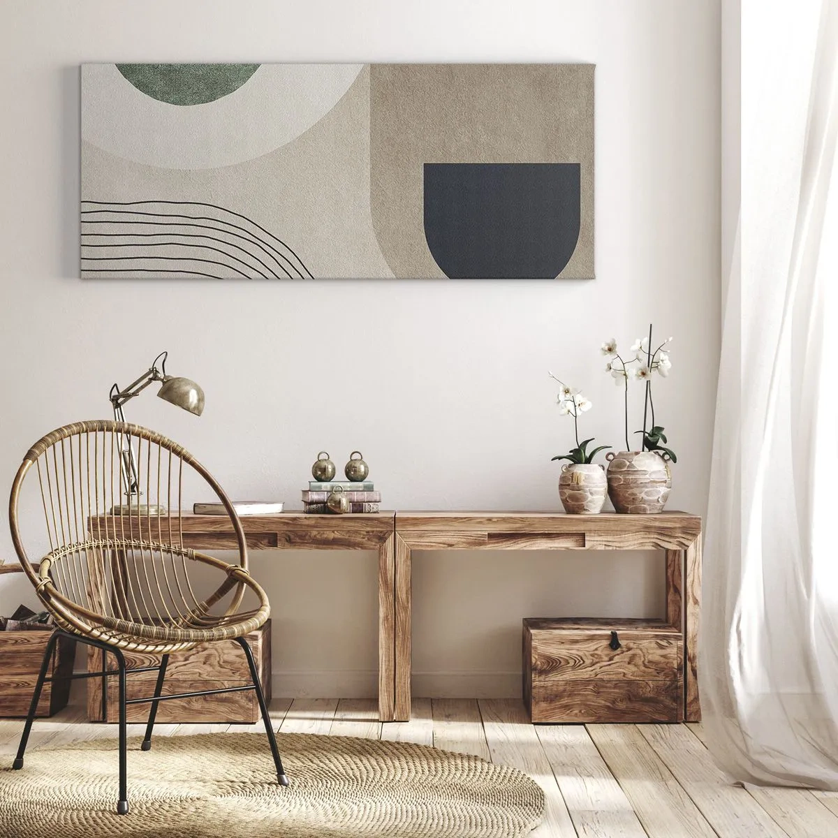 Vászonkép - Egy ovális szelídsége - 100x40 cm