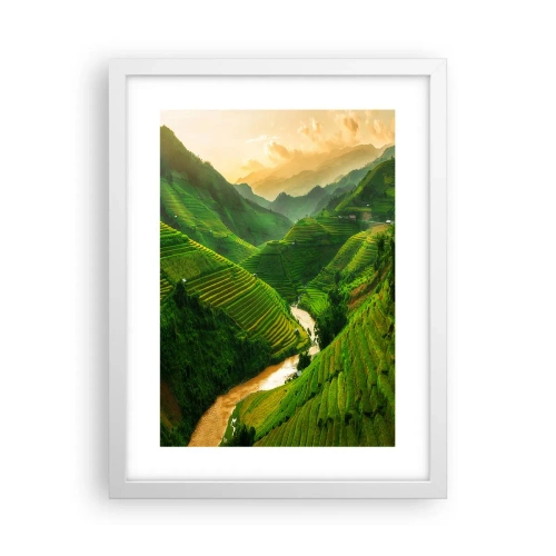 Poszter fekete keretben - Vietnámi völgy - 30x40 cm