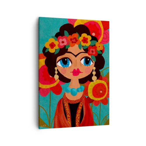 Vászonkép - A mákos leány - 50x70 cm