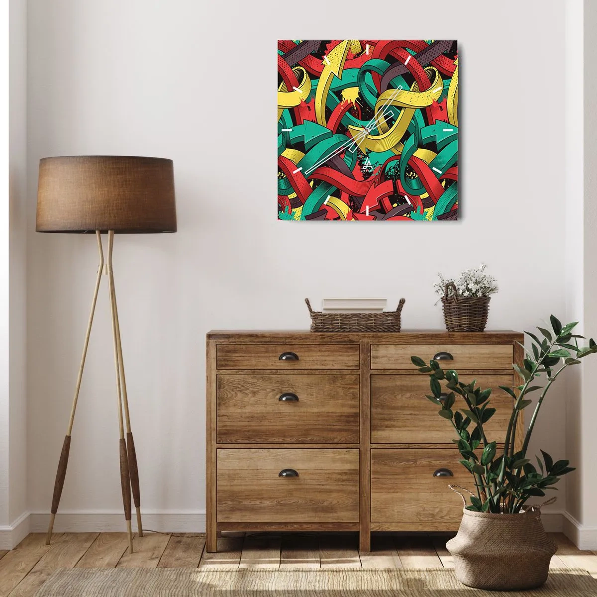 Falióra, Óra - Melyik az út a cél felé? - 40x40 cm