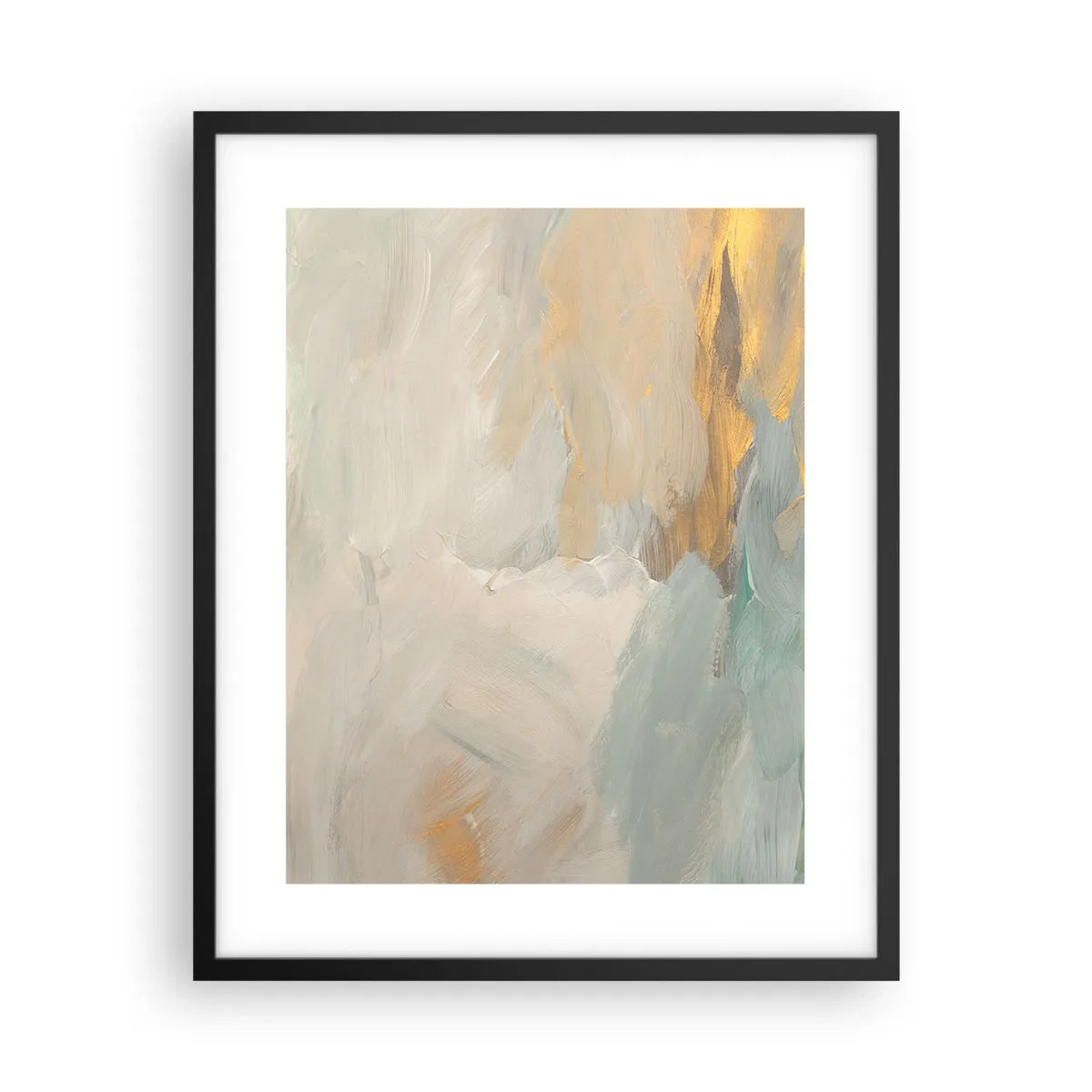 Poszter fehér keretben - Absztrakció - a szelídség földje - 40x50 cm