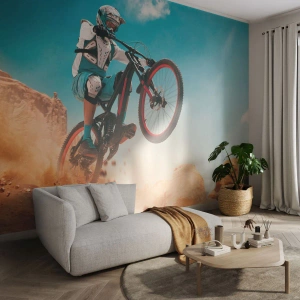 Fotótapéta Premium Canvas - Kerékpáros őrület ördöge - Kerékpár, Sebesség, Sportversenyek - 300x210 cm