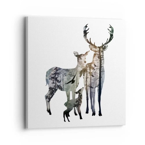 Vászonkép - Családi fotó - 30x30 cm