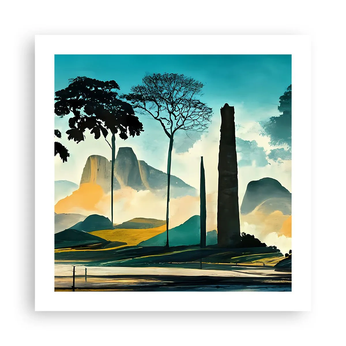 Poszter - Mindíg magasabbra és magasabbra - 50x50 cm