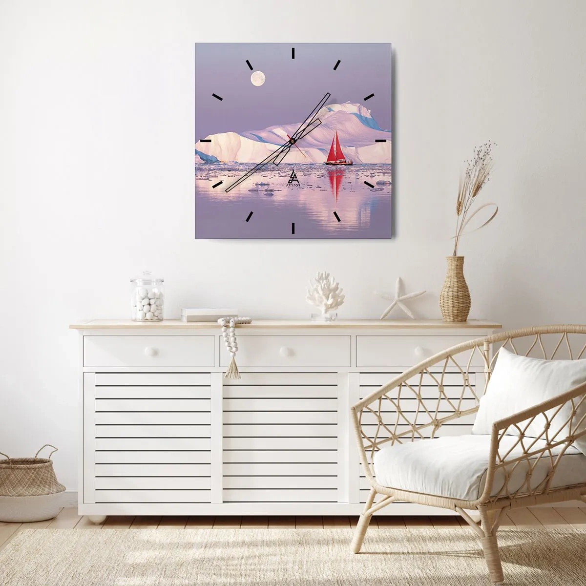 Falióra, Óra - A vitorla melege, a jég hidege - 30x30 cm