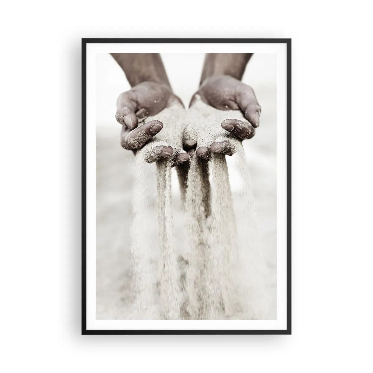 Poszter fehér keretben - Ezekkel a kezekkel... - 70x100 cm