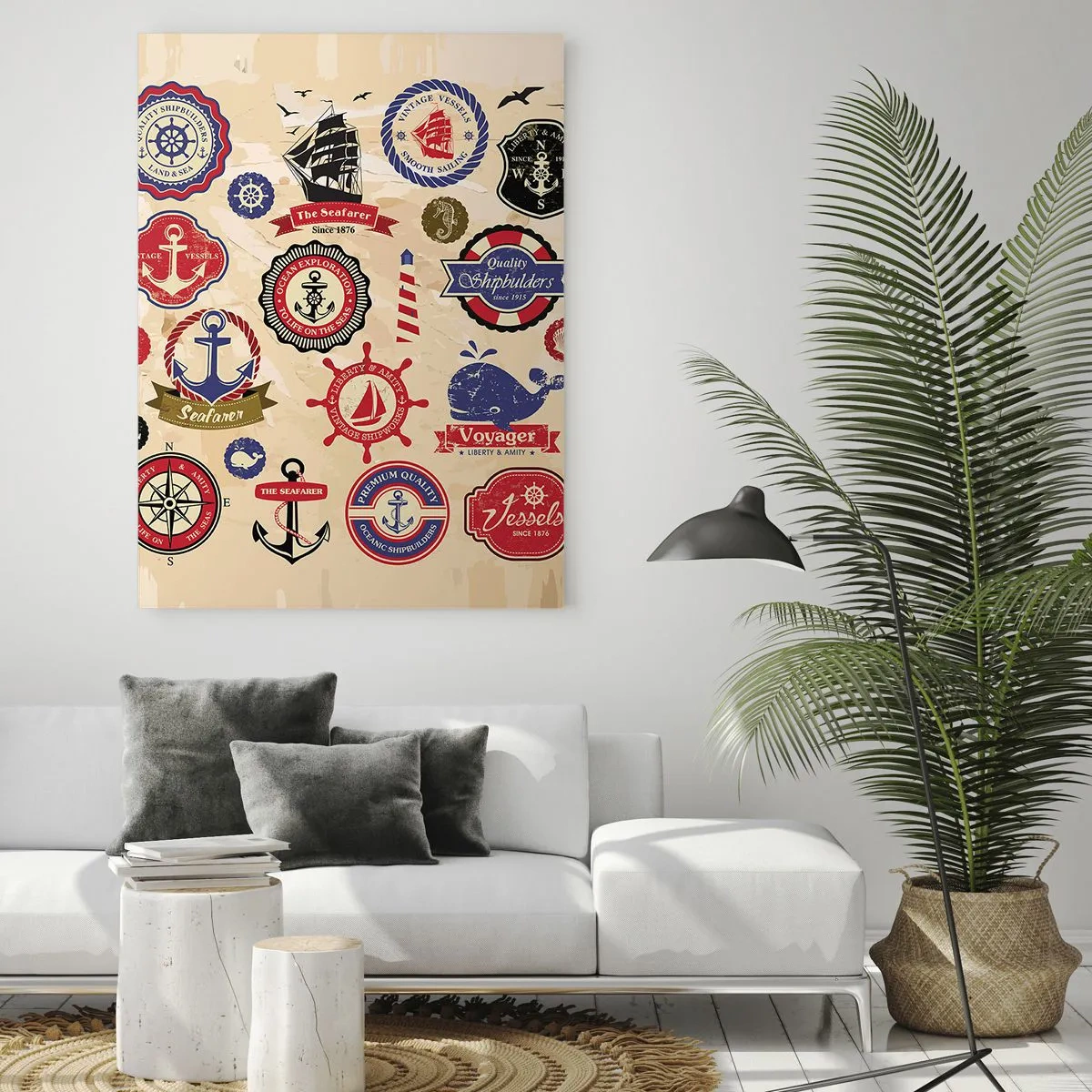 Üveg kép - Vitorlás testvériség - 70x100 cm