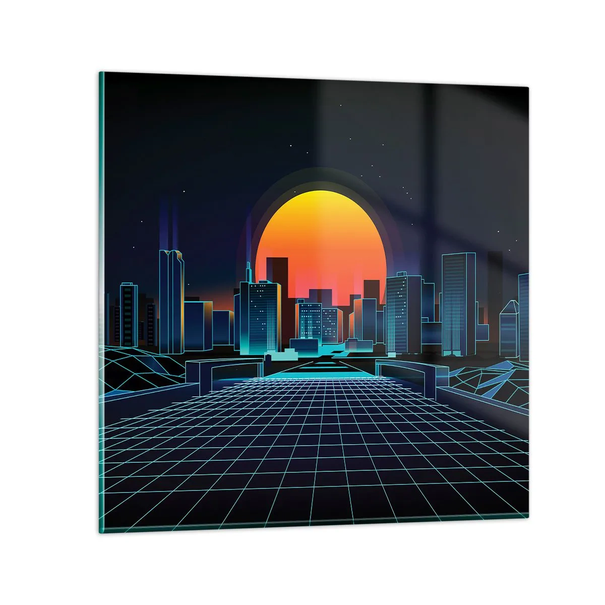 Üveg kép - Még mindig a valóságba akarsz menni? - 50x50 cm