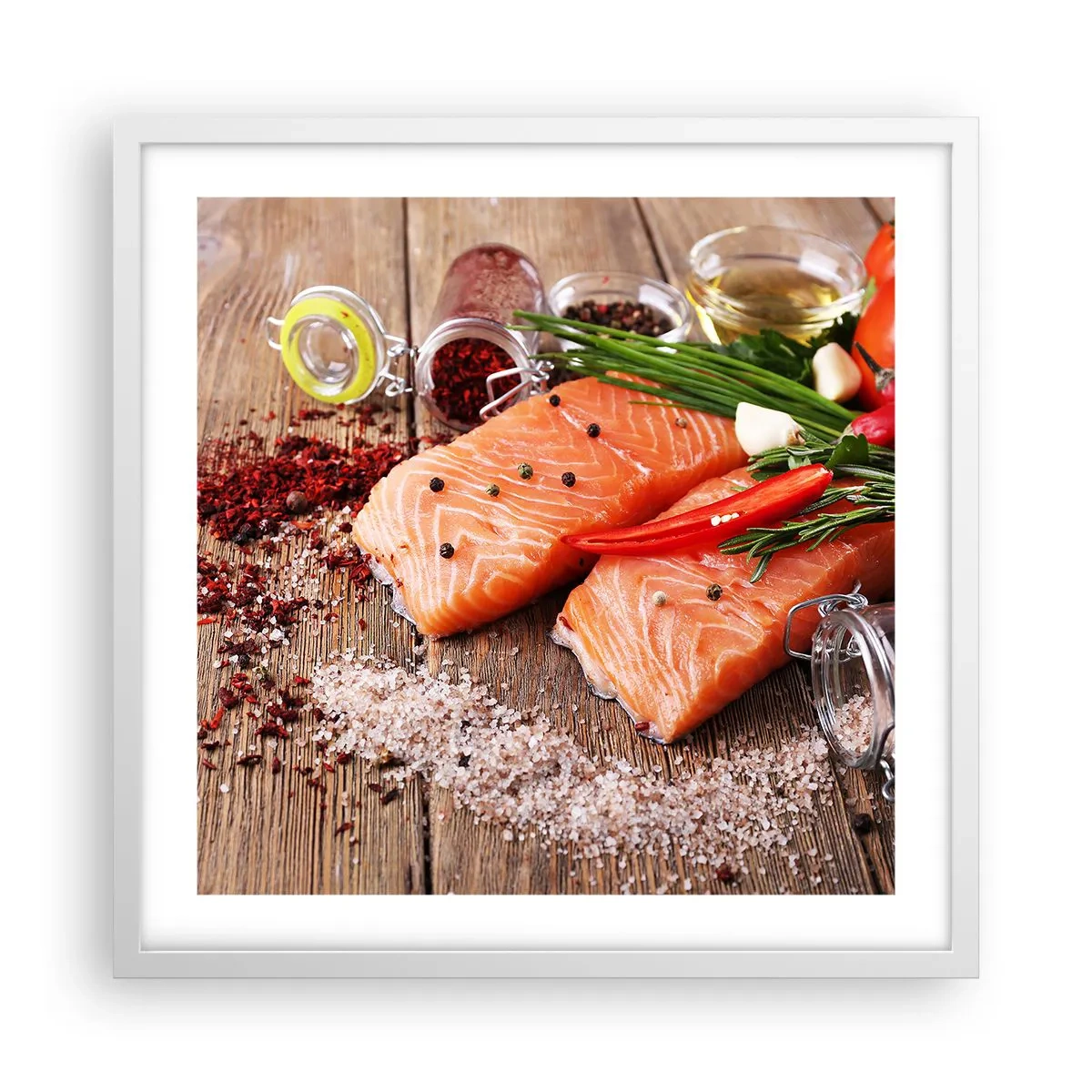 Poszter fekete keretben - Norvég kaland a konyhában - 50x50 cm