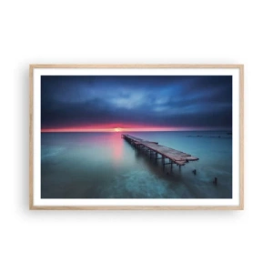 Poszter világos tölgy keretben - Ég és föld között - 91x61 cm