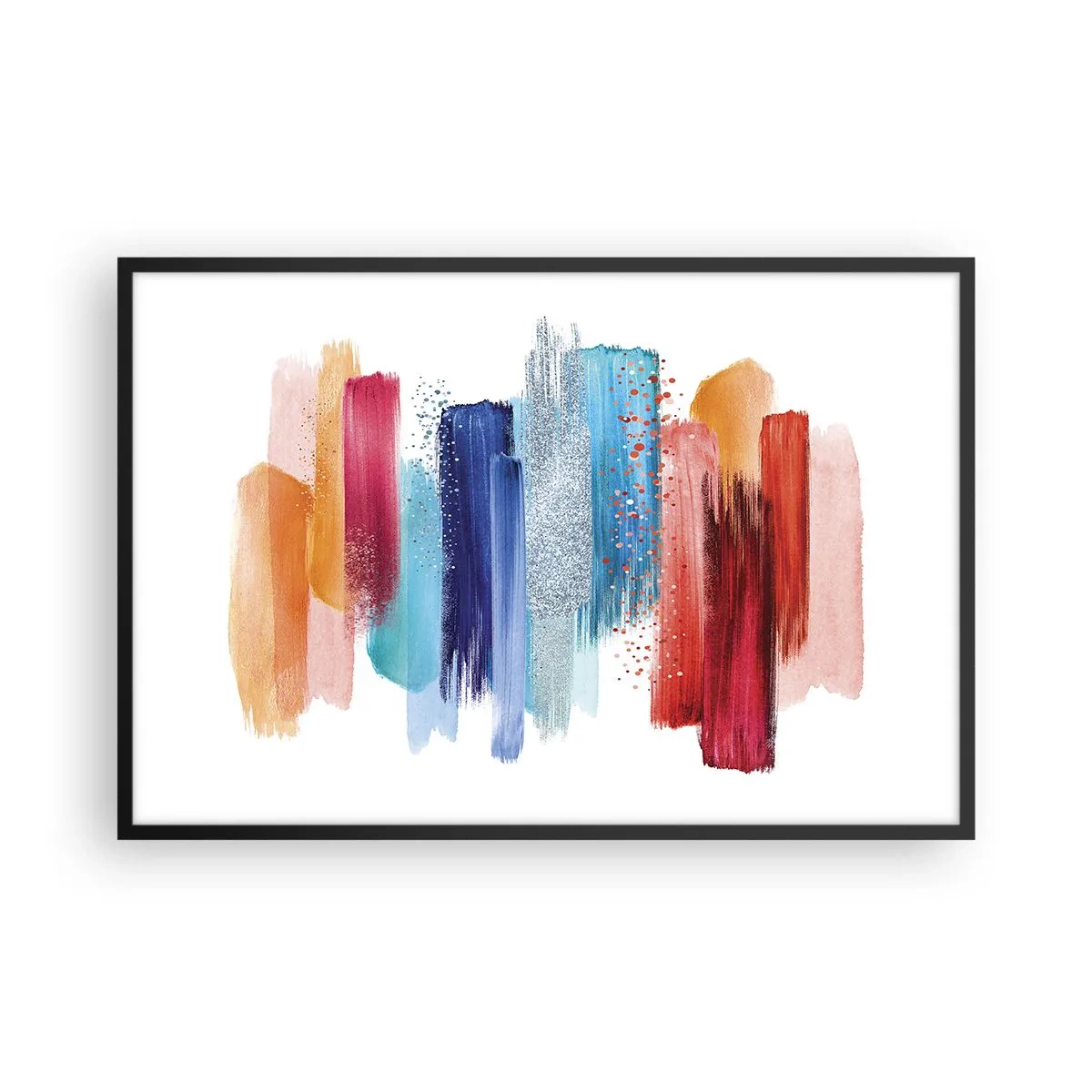 Poszter fehér keretben - Fel és le - 91x61 cm
