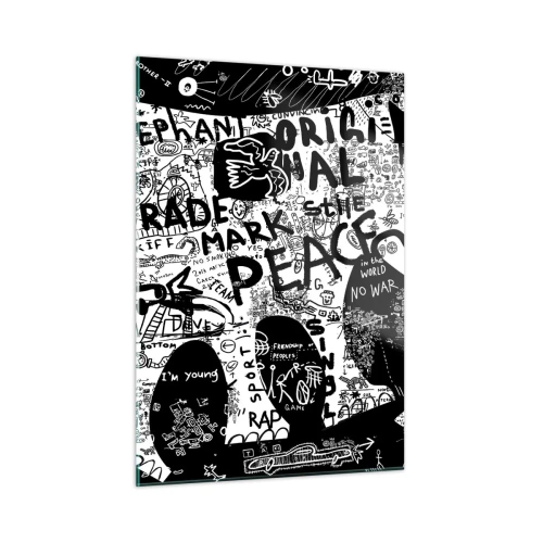 Üveg kép - Gazdag utcavilág - 50x70 cm