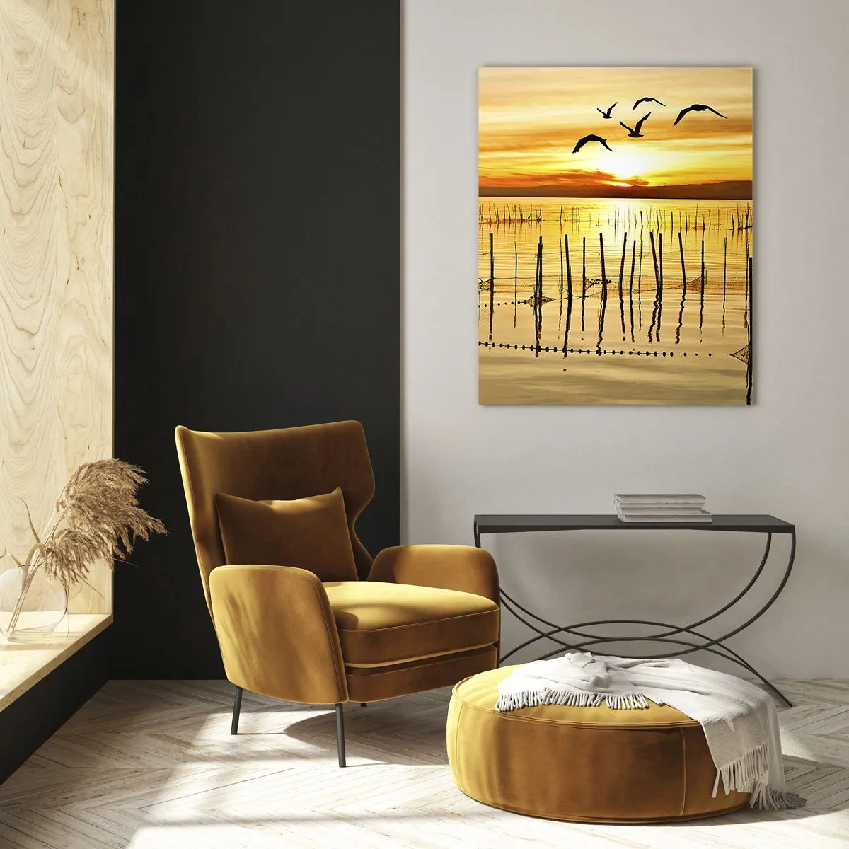 Üveg kép - A halászaton - 50x70 cm