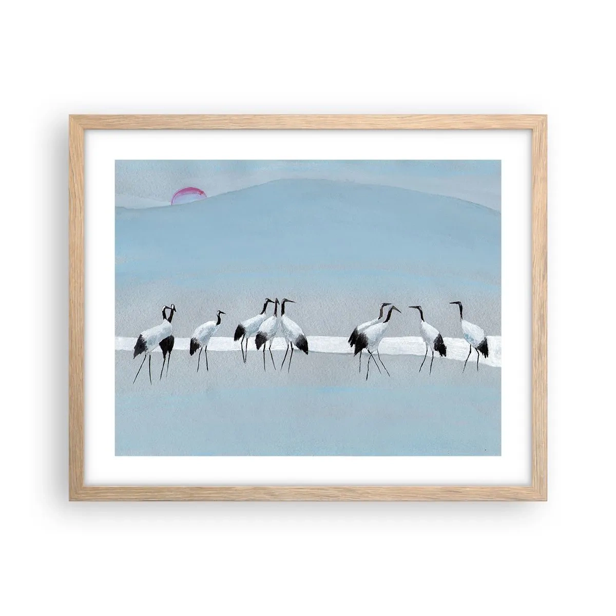 Poszter világos tölgy keretben - Egy forró nap után - 50x40 cm